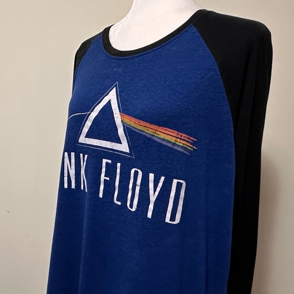 Pink Floyd True Vintage Official Merch Blue Black Trim Long Sleeve T Shirt XL - Picture 6 of 12